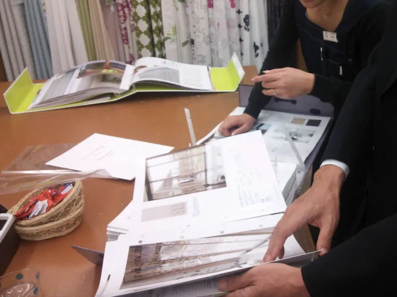 ご購入までの流れ 3.現場での窓周り相談：Nat’s interior