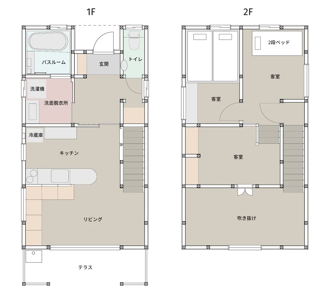 客室設備・アメニティ：Nat’s（ナッツ）