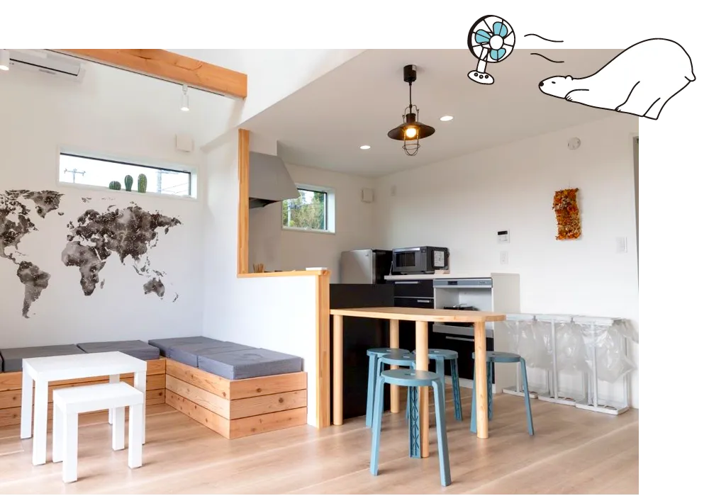 貸別荘の客室案内：Nat's（ナッツ）